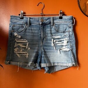 AE Distressed Denim Shorts
